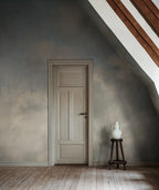Vintage Clouds - Blue wall mural by Rebel Walls, styled room