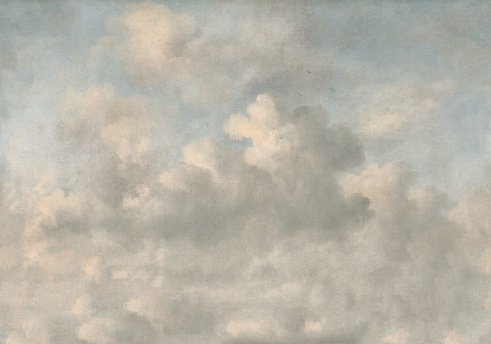 Vintage Clouds - Blue wallpaper swatch