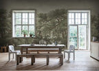 Vintage Oaks - Green – Sage Tone wall mural by Rebel Walls, styled room