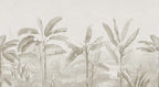 Tropical Palms - Beige wallpaper swatch