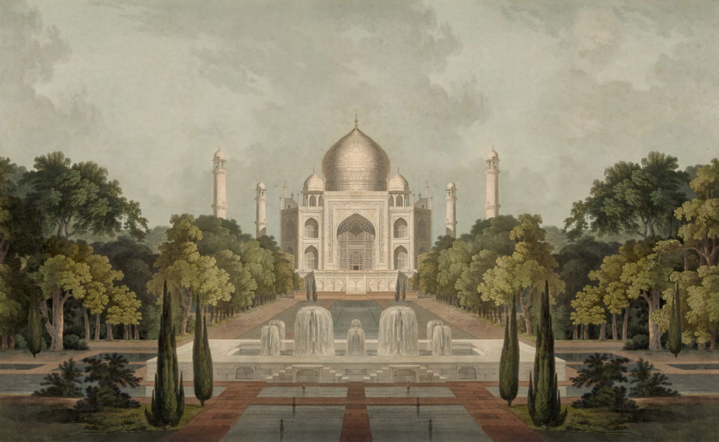 Palace Garden - Green wallpaper swatch