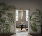 Retro Jungle - Green wall mural by Rebel Walls, styled room