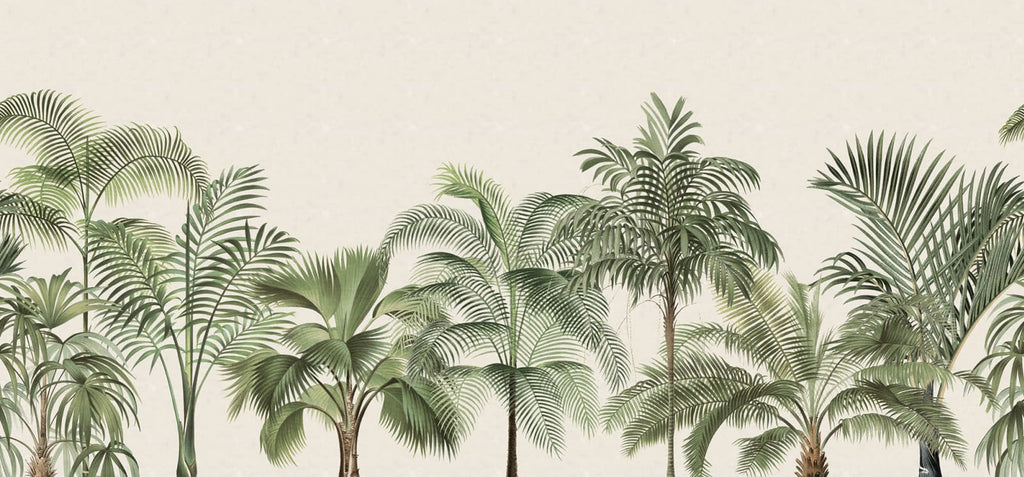 Retro Jungle - Green wallpaper swatch