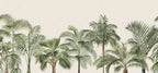 Retro Jungle - Green wallpaper swatch