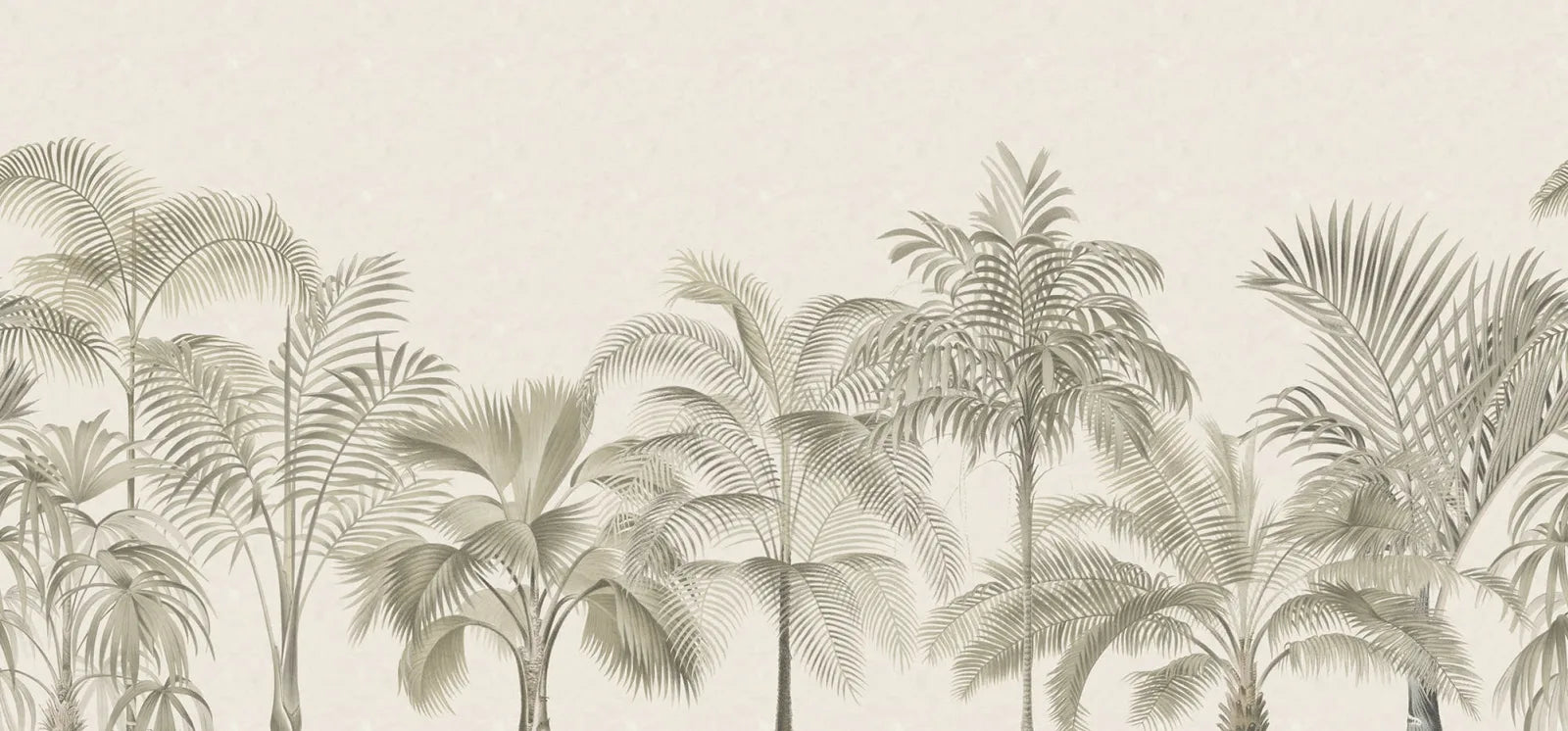 Retro Jungle - Beige wallpaper swatch