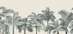 Retro Jungle - Teal wallpaper swatch