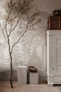 Scandinavian Bellewood wall mural by Rebel Walls in Beige, styled room