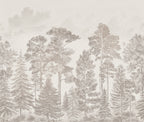 Scandinavian Bellewood wall mural by Rebel Walls in Beige, flat swatch