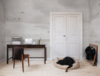 Seabirds wall mural by Rebel Walls in Grey, styled room