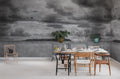 Seabirds wall mural by Rebel Walls in Grey – Black & White, styled room