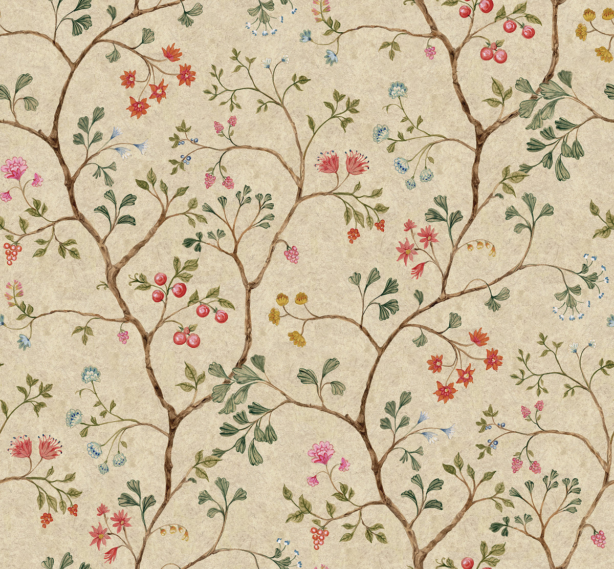 Song Tree wall mural by Rebel Walls in Beige – Sand, flat swatch