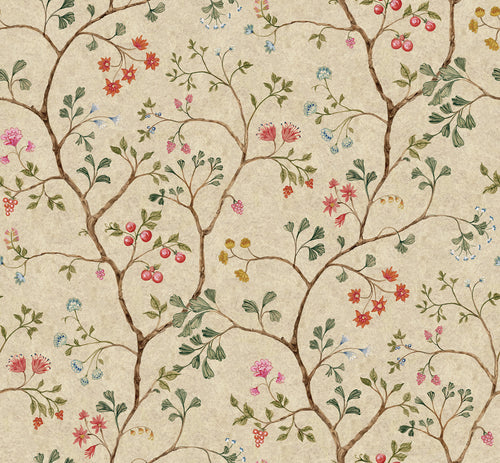 Song Tree wall mural by Rebel Walls in Beige, flat swatch