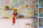 Happy Rebel wall mural by Rebel Walls in Multicolour – Colourful, styled room