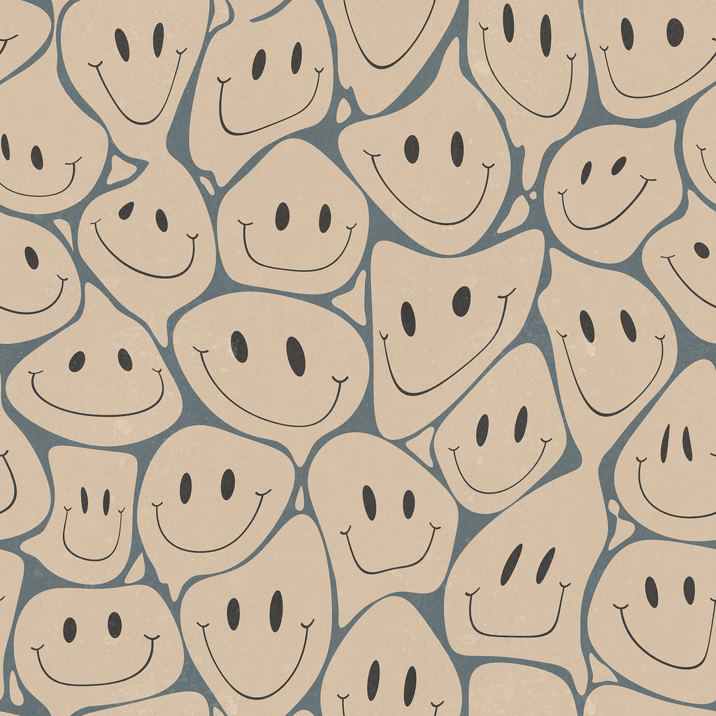 Happy Rebel wall mural by Rebel Walls in Beige – Peach, flat swatch