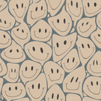 Happy Rebel wall mural by Rebel Walls in Beige – Peach, flat swatch