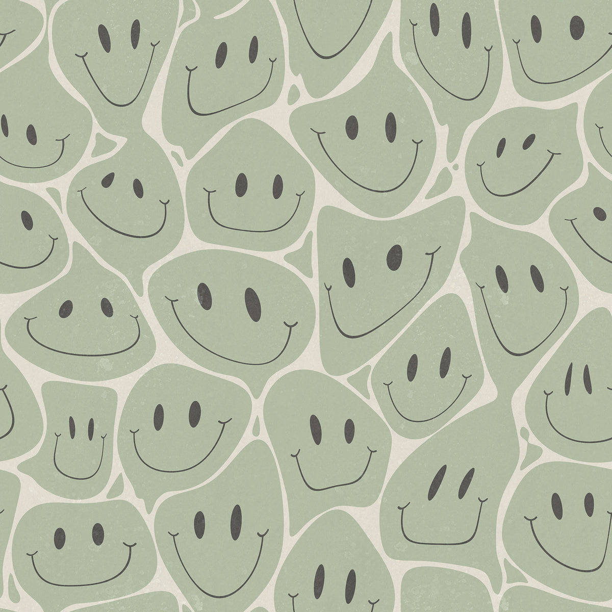 Happy Rebel wall mural by Rebel Walls in Green, flat swatch