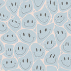 Happy Rebel wall mural by Rebel Walls in Blue – Light Blue, flat swatch