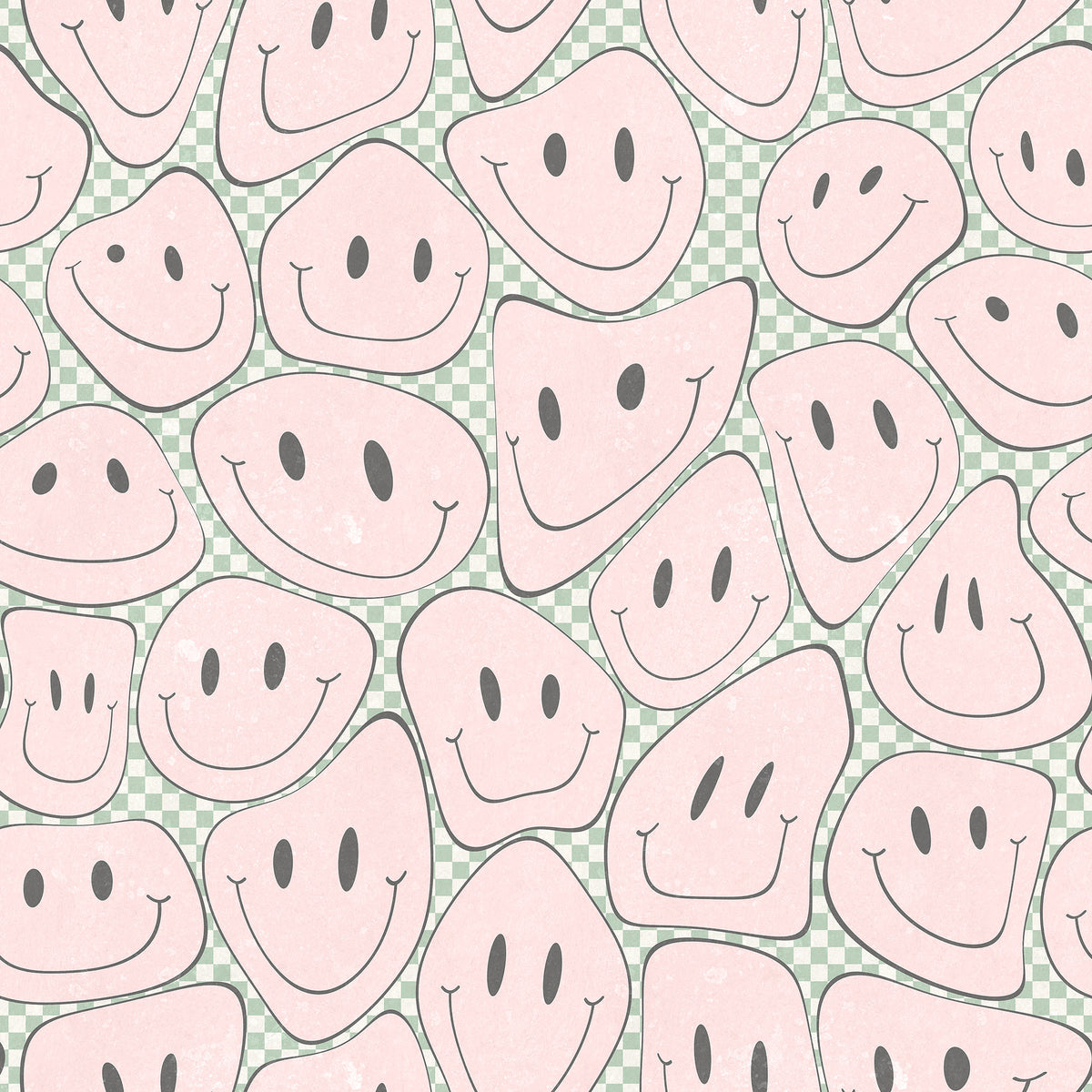 Happy Rebel wall mural by Rebel Walls in Pink – Bubblegum, flat swatch