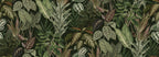 Mischievous Jungle wall mural by Rebel Walls in Green – Lush, flat swatch