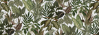 Mischievous Jungle wall mural by Rebel Walls in Green – White, flat swatch