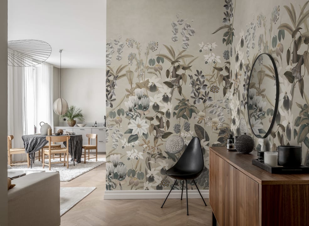 Alice's Garden Mural - Wallpaper Trader