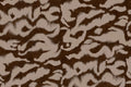Guppy wall mural by Rebel Walls, flat panel of the brown and cream painterly ikat swirl pattern
