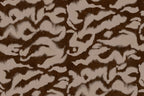 Guppy wall mural by Rebel Walls, flat panel of the brown and cream painterly ikat swirl pattern