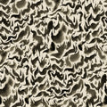 Discus Fish wall mural by Rebel Walls, flat panel of marbled watercolour swirls in black on cream