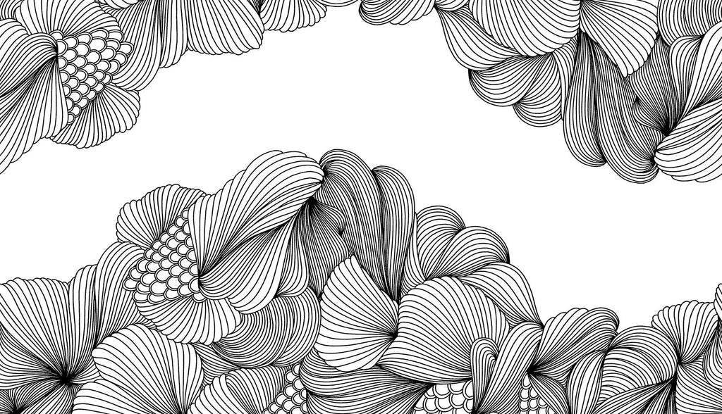Opulence wall mural by Rebel Walls in White, flat swatch