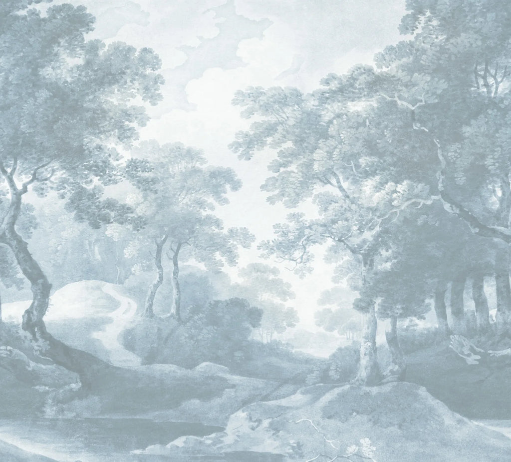 The Vintage Grove - Blue wallpaper swatch