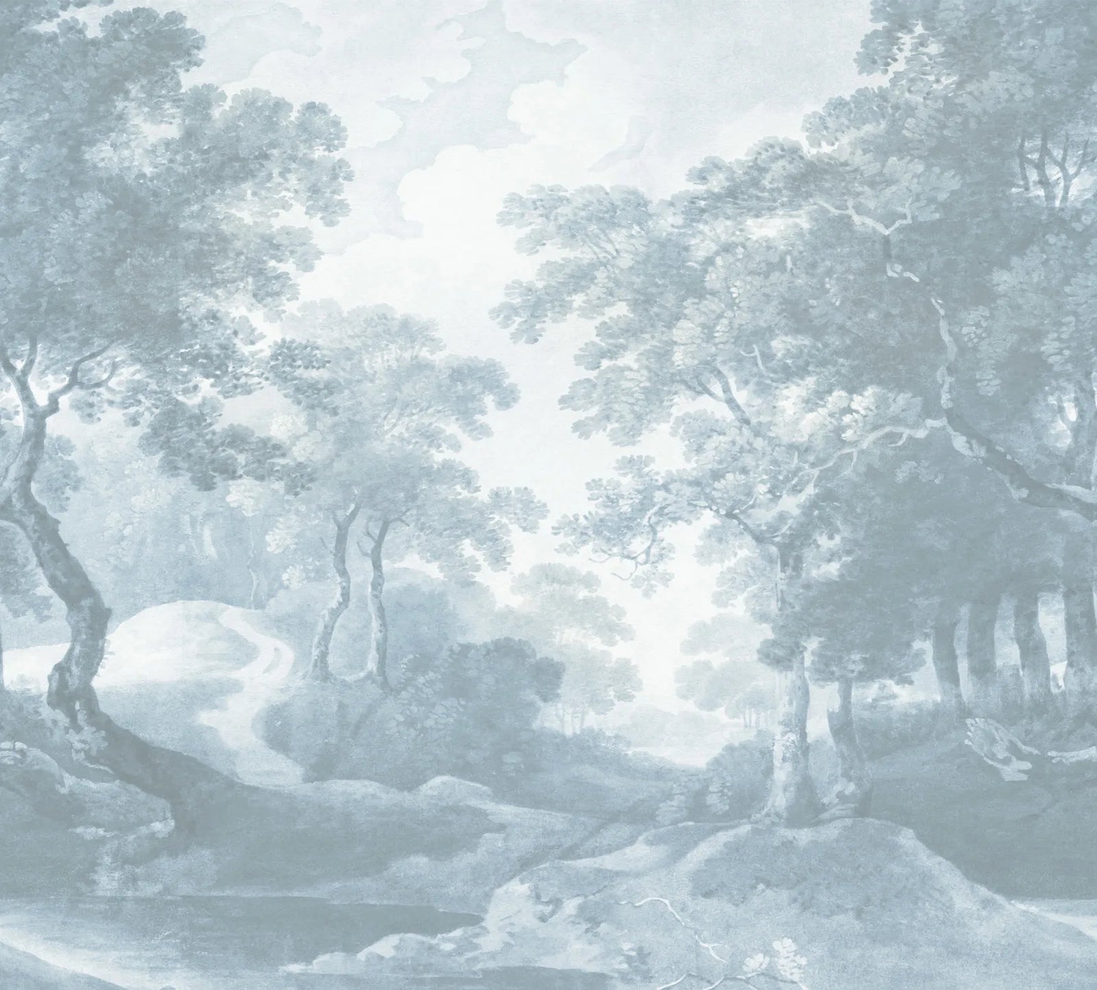 The Vintage Grove - Blue wallpaper swatch
