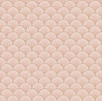 Marmaris wall mural by Rebel Walls in Coral Pink, flat swatch