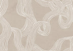 Stripes Repeatable wall mural by Rebel Walls in Beige, flat swatch