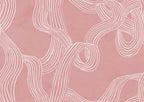 Stripes Repeatable wall mural by Rebel Walls in Pink, flat swatch