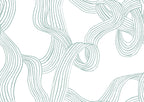 Stripes Repeatable wall mural by Rebel Walls in Light Green, flat swatch