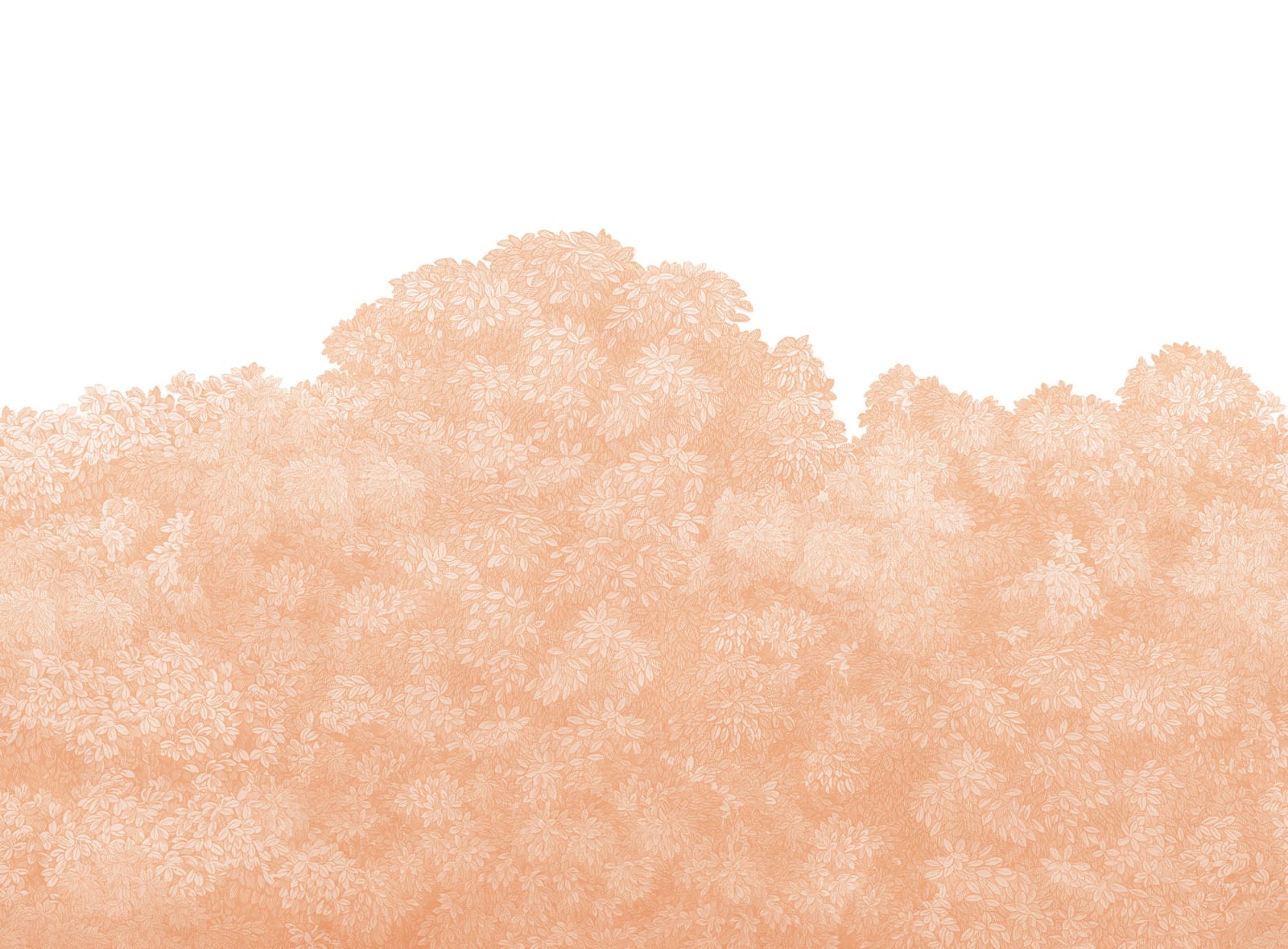 Belle Buisson - Peach wallpaper swatch