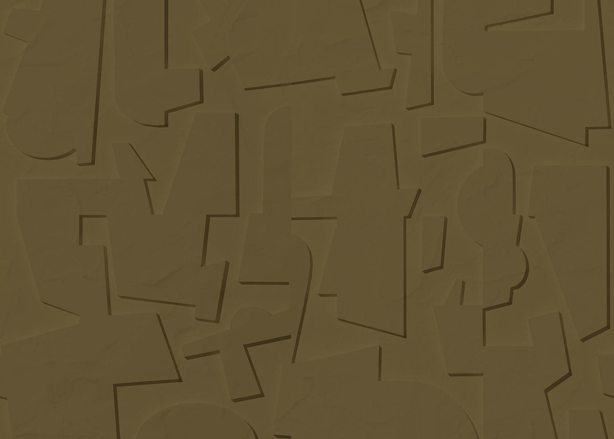 Abstract Wood wall mural by Rebel Walls in Brown, flat swatch