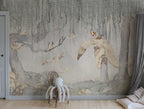 Dream Forest Boy kids wall mural by Rebel Walls in blue tones, styled in a nursery