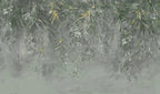Honolulu wall mural by Rebel Walls in Green – Dark Green, flat swatch