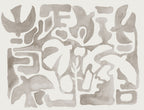 Harmony Forms wall mural by Rebel Walls in Beige, flat swatch