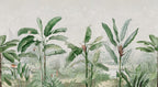 Tropical Palms wall mural by Rebel Walls in Green, flat swatch
