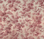 Humming Harmony wall mural by Rebel Walls in Red, flat swatch