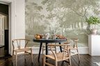 The Vintage Grove wall mural by Rebel Walls in Beige, styled room