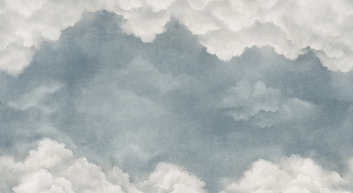 Sky of Clouds wall mural by Rebel Walls in Blue, flat swatch