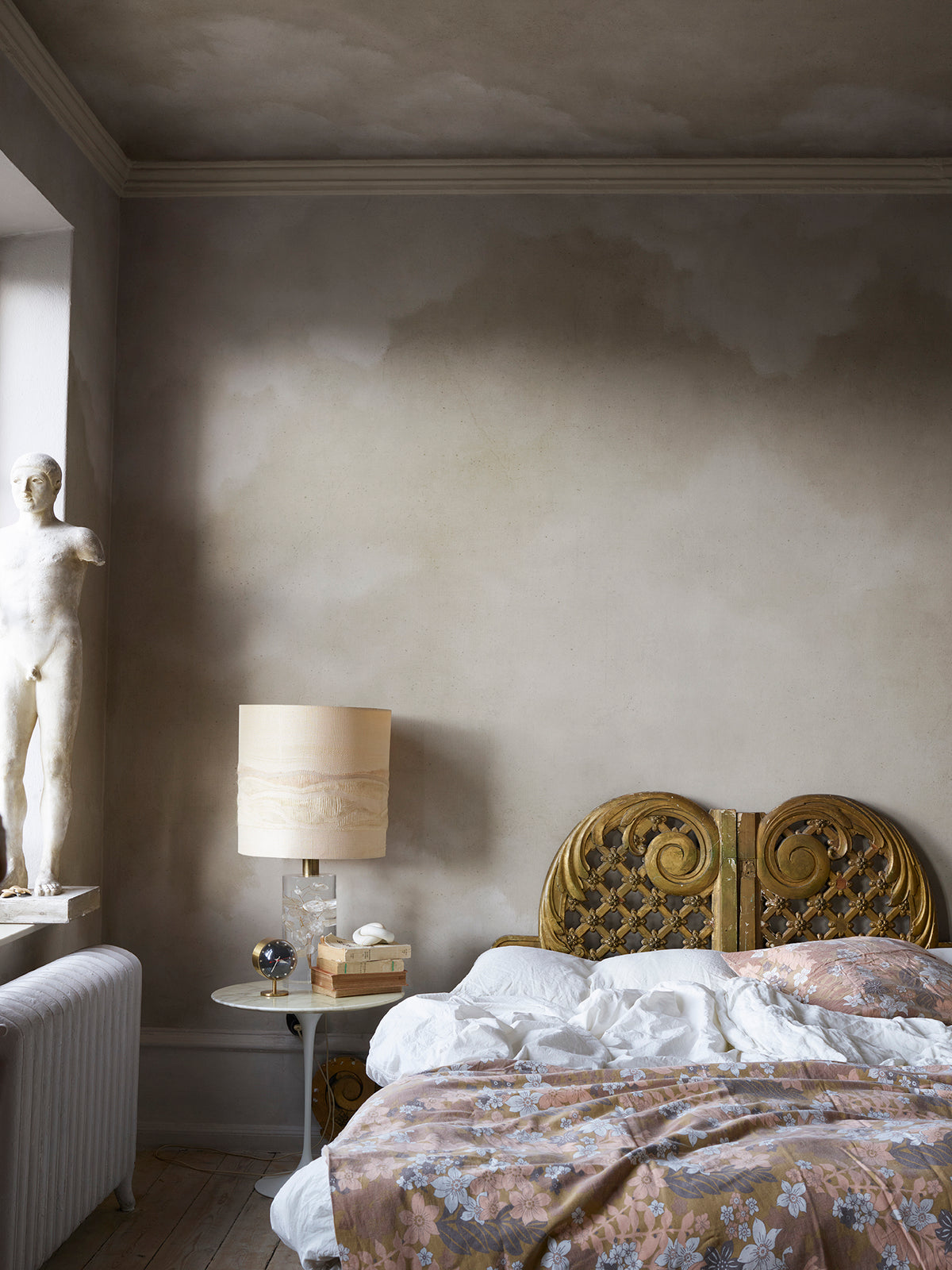 Sky of Clouds wall mural by Rebel Walls in Beige, styled room