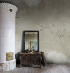 Wings Over Horizon wall mural by Rebel Walls in Beige, styled room
