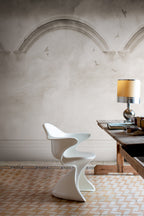 Heavenly Arches wall mural by Rebel Walls in Grey, styled room