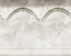 Heavenly Arches wall mural by Rebel Walls in Grey, flat swatch
