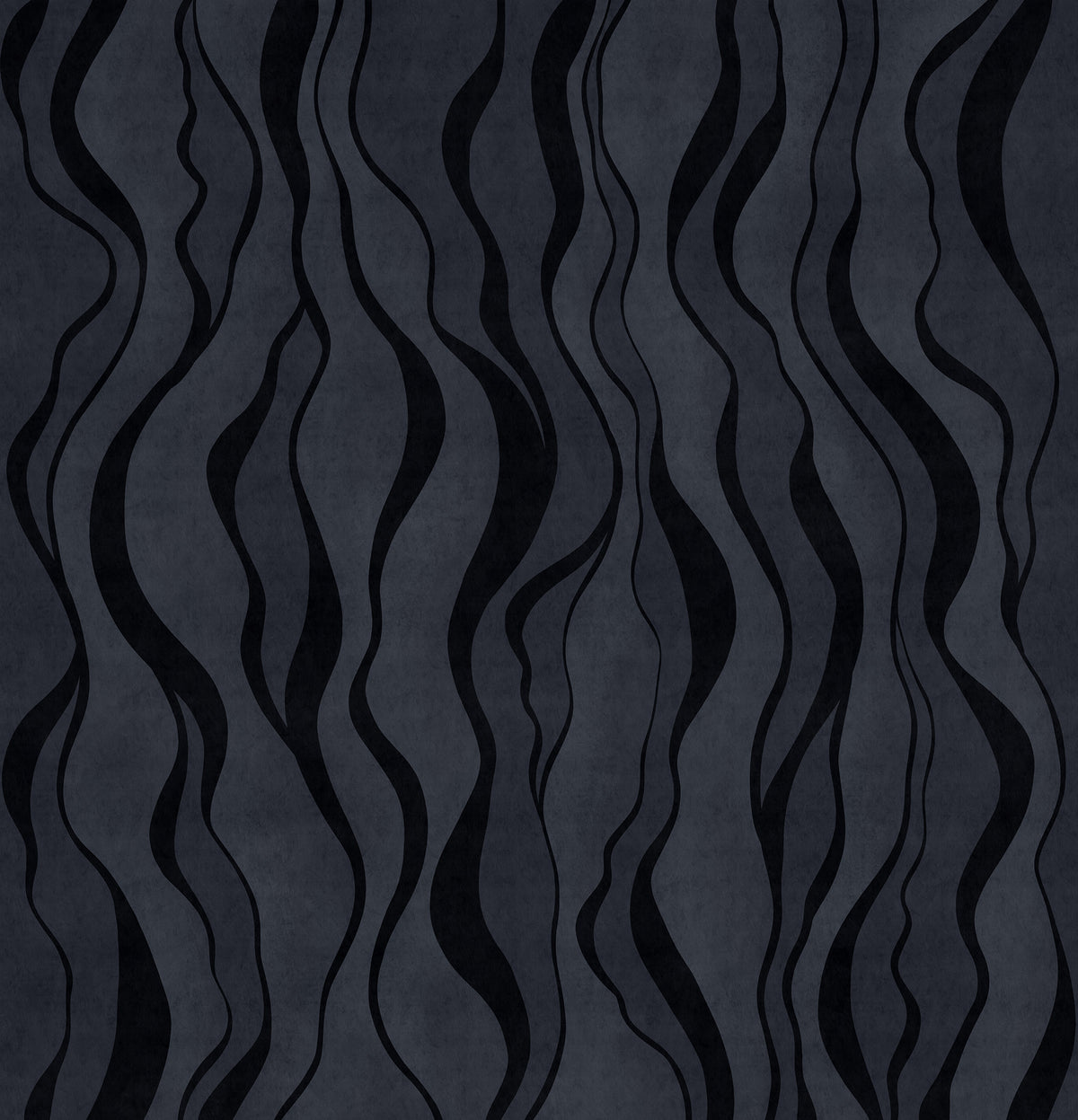 Gentle Lines wall mural by Rebel Walls in Navy, flat swatch