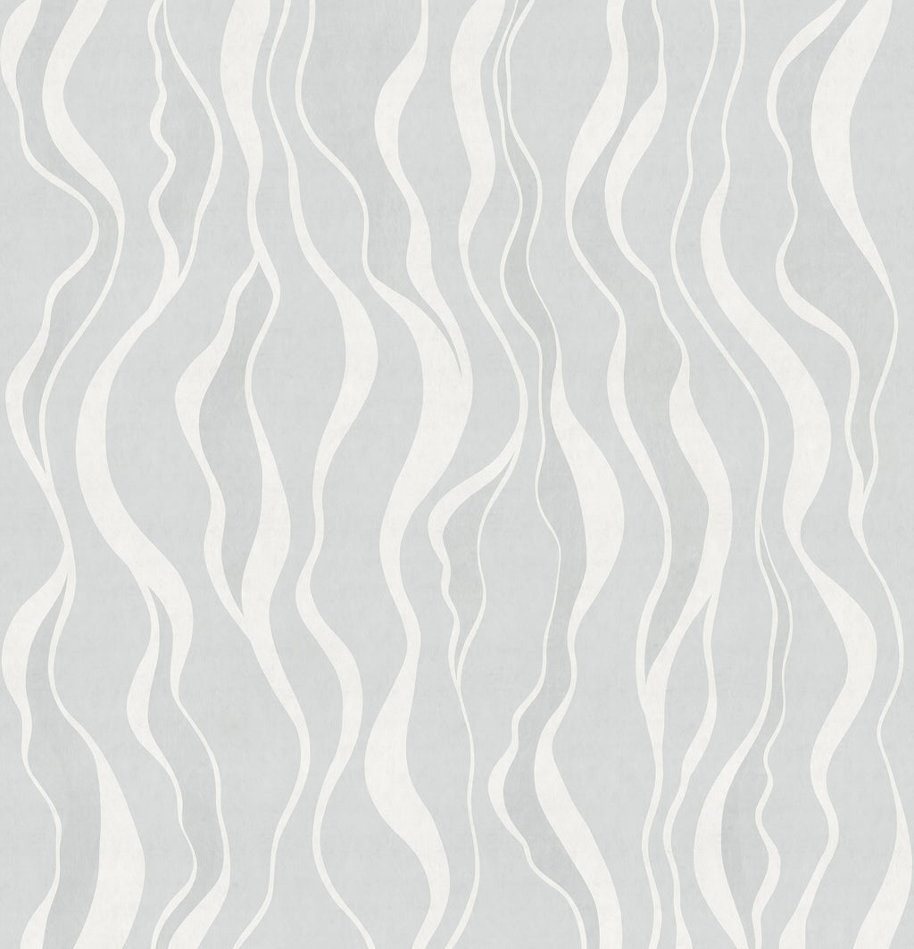 Gentle Lines wall mural by Rebel Walls in Light Blue, flat swatch